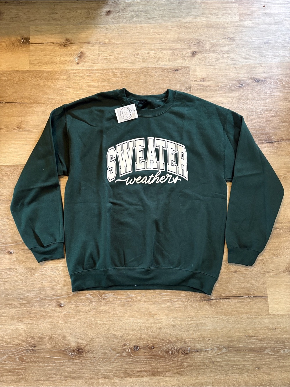 Sweater Weather Forest Green Crewneck Sweatshirt